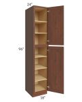 Cambridge Saddle Glaze 18x96x24 Wall Pantry Cabinet