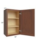 Cambridge Saddle Glaze 18x30 Wall Cabinet