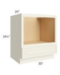 Cambridge Antique White Glaze 30" Microwave Base Cabinet