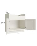 Providence Cream Glaze 33" Farm Sink Base Cabinet