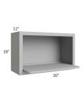 Dove Grey Shaker 30x18 Microwave Cabinet