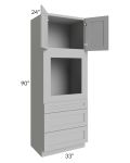 Dove Grey Shaker 33x90 Oven Cabinet