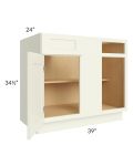 Linen Shaker 42" Blind Base Cabinet 