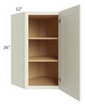 Linen Shaker 24x36 Wall Diagonal Corner Cabinet 