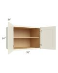 Linen Shaker 33x24x24 Wall Cabinet