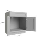 Dove Grey Shaker 30" Sink Base Cabinet