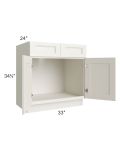 Providence Cream 33" Sink Base Cabinet