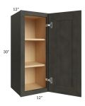 Charcoal Grey Shaker 12x30 Wall Cabinet