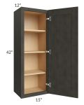Charcoal Grey Shaker 15x42 Wall Cabinet