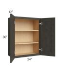 Charcoal Grey Shaker 24x30 Wall Cabinet