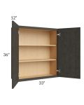 Charcoal Grey Shaker 33x36 Wall Cabinet