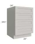 Stone Shaker 24" 4-Drawer Base Cabinet