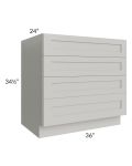 Stone Shaker 36" 4-Drawer Base Cabinet