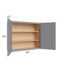 Grey Shaker 36x30 Wall Cabinet