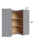 Graphite Grey Shaker 24x36 Wall Easy Reach Cabinet