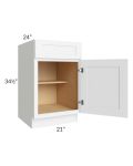 Brilliant White Shaker 21" Base Cabinet