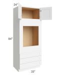 Brilliant White Shaker 33x84x24 Oven Cabinet