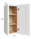 Brilliant White Shaker 12x30 Wall Cabinet