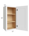 Brilliant White Shaker 15x30 Wall Cabinet