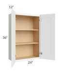 Brilliant White Shaker 24x36 Wall Cabinet