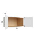 Brilliant White Shaker 30x18x24 Wall Cabinet