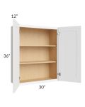 Brilliant White Shaker 30x36 Wall Cabinet