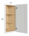 Lakewood White 12x36 Angle Wall Cabinet