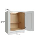Lakewood White 27" Full Height Door Base Cabinet