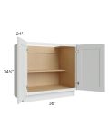 Lakewood White 36" Full Height Door Base Cabinet