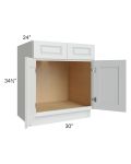Lakewood White 30" Sink Base Cabinet 