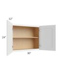 Lakewood White 30x24 Wall Cabinet 