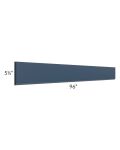 Midtown Blue Shaker 96" Straight Valance
