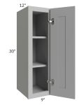 Dove Grey Shaker 09x30 Wall Cabinet