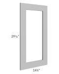 Dove Grey Shaker 15x30 Glass Door Only with Glass Included