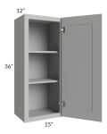 Dove Grey Shaker 15x36 Wall Cabinet