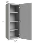 Dove Grey Shaker 15x42 Wall Cabinet