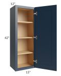 Midtown Blue Shaker 15x42 Wall Cabinet