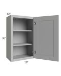 Dove Grey Shaker 18x30 Wall Cabinet