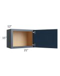 Midtown Blue Shaker 21x15 Wall Cabinet