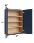 Midtown Blue Shaker 27x36 Wall Cabinet