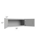 Dove Grey Shaker 30x12 Wall Cabinet