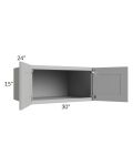 Dove Grey Shaker 30x15x24 Wall Cabinet
