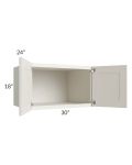 Providence Cream Glaze 30x18x24 Wall Cabinet