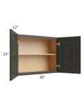 Charlotte Dark Grey 30x24 Wall Cabinet