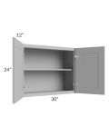 Dove Grey Shaker 30x24 Wall Cabinet