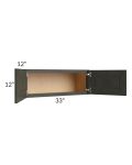 Charlotte Dark Grey 33x12 Wall Cabinet