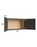 Charlotte Dark Grey 33x18 Wall Cabinet