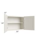Providence Cream 33x24 Wall Cabinet