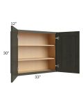 Charlotte Dark Grey 33x30 Wall Cabinet