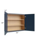 Midtown Blue Shaker 36x30 Wall Cabinet